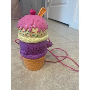 Polly Pocket Spin ‘n Surprise Compact Playset Ice Cream Cone Shape Playground